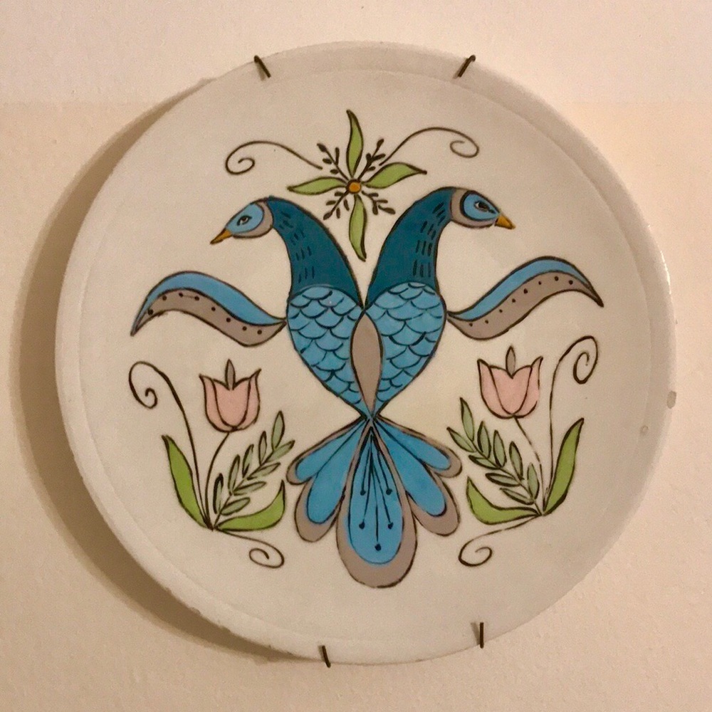 Hand Painted Bird Plate